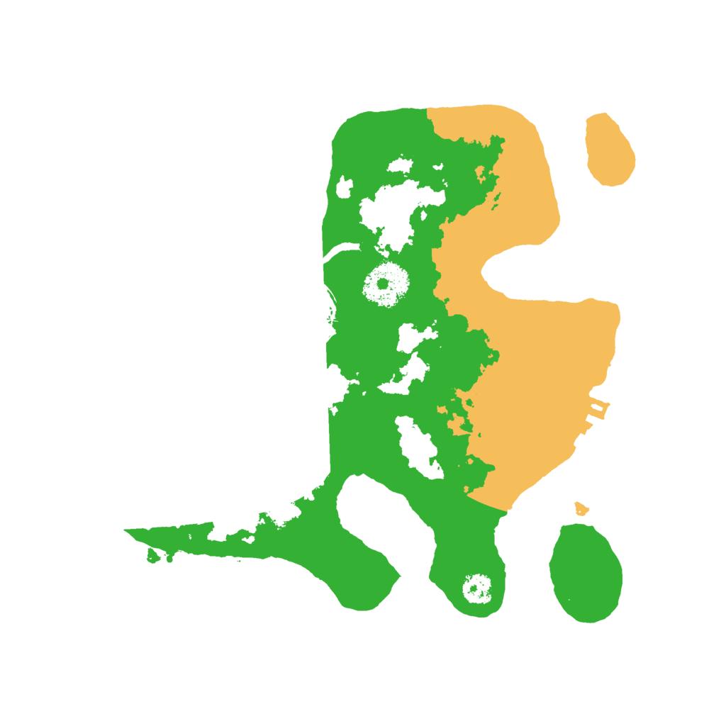 Biome Rust Map: Procedural Map, Size: 2500, Seed: 224764059