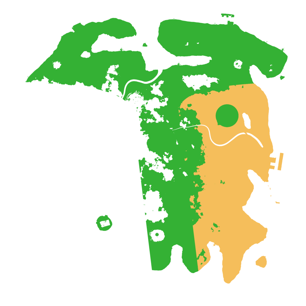 Biome Rust Map: Procedural Map, Size: 3550, Seed: 735085