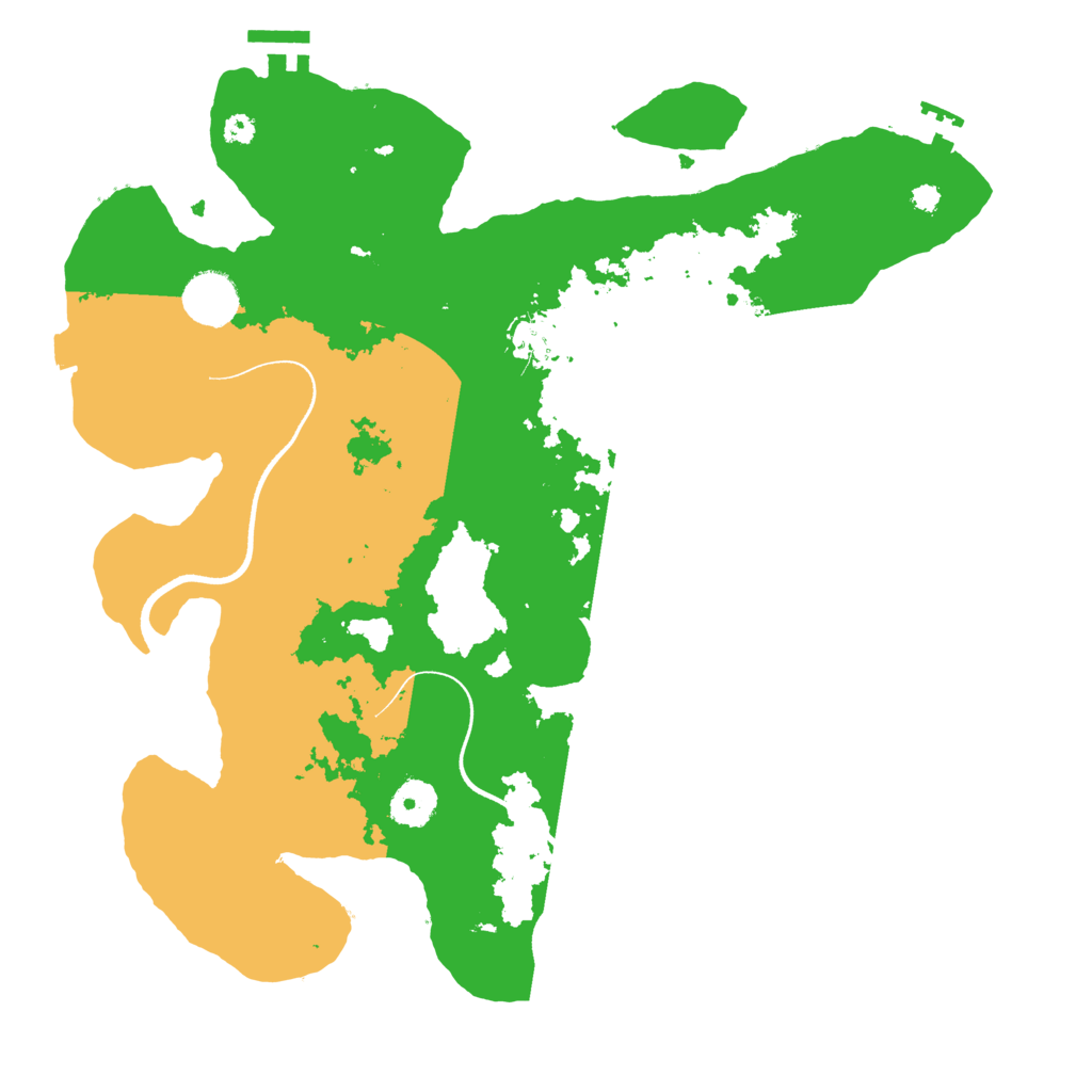 Biome Rust Map: Procedural Map, Size: 3550, Seed: 432148