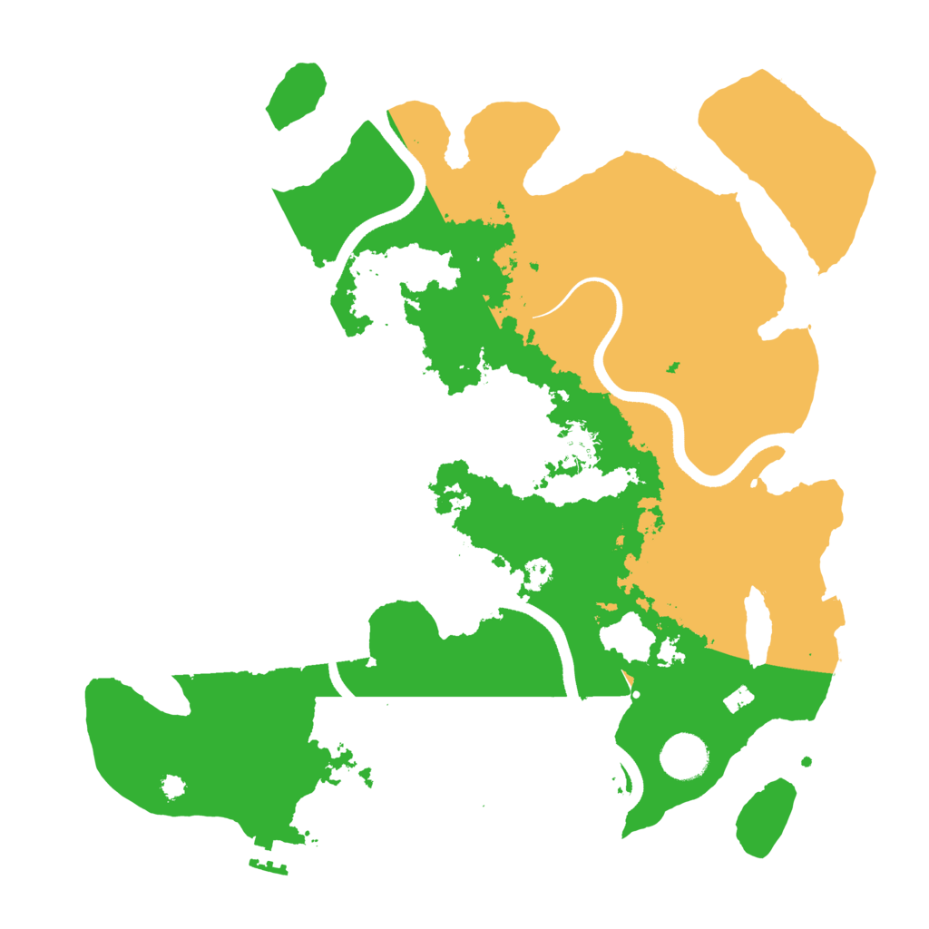 Biome Rust Map: Procedural Map, Size: 3550, Seed: 987422