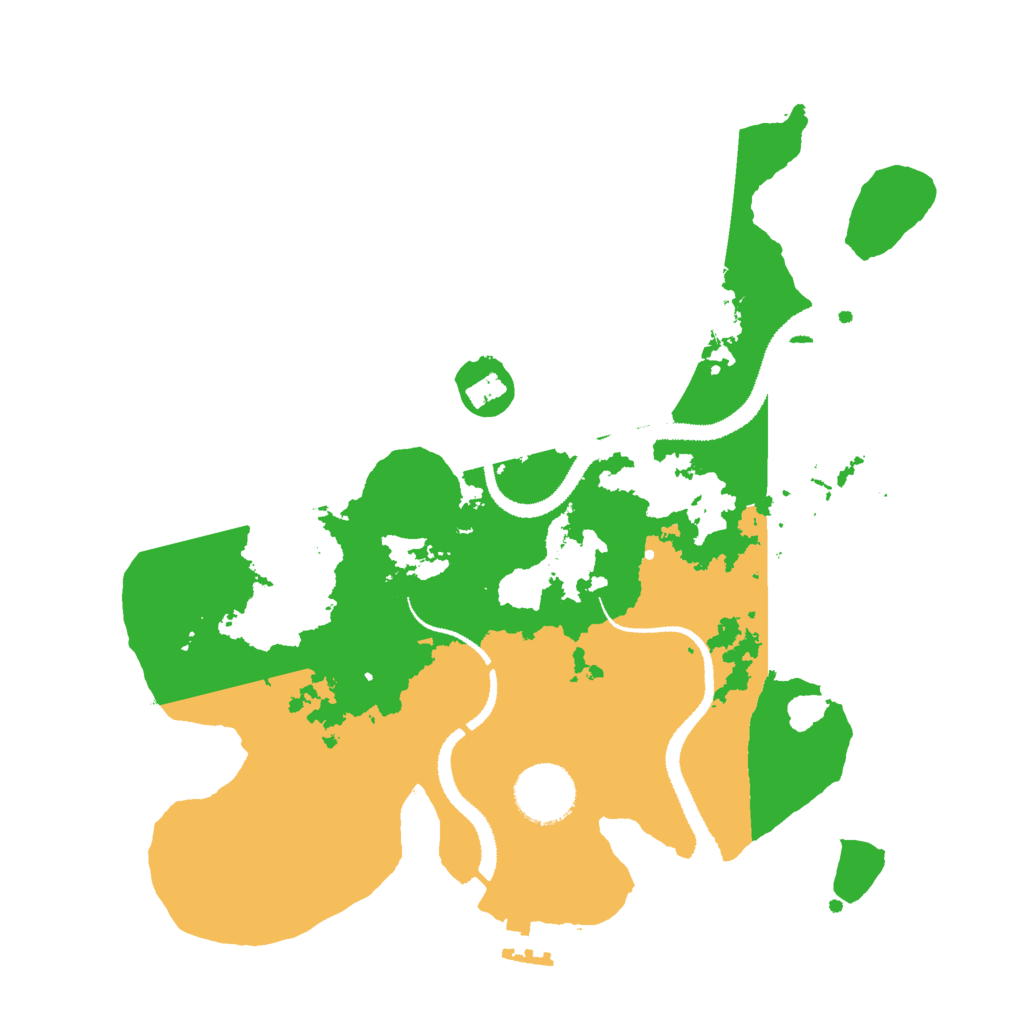 Biome Rust Map: Procedural Map, Size: 3000, Seed: 472921
