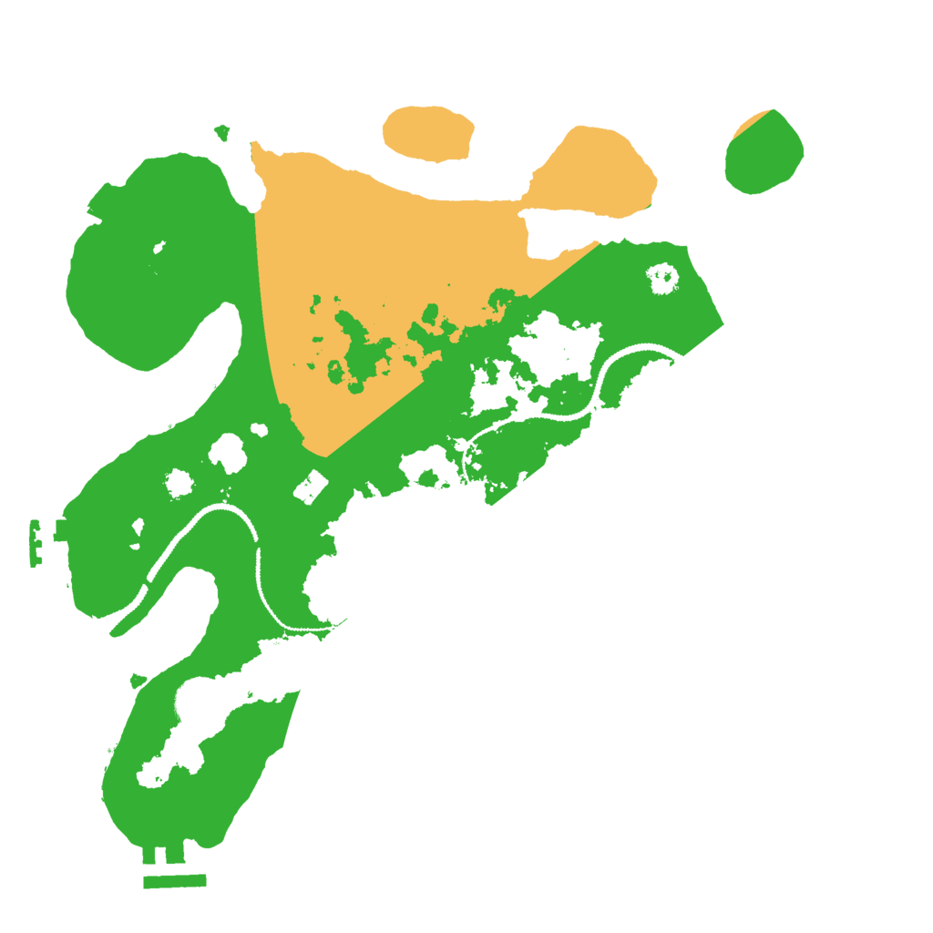 Biome Rust Map: Procedural Map, Size: 3000, Seed: 390998052