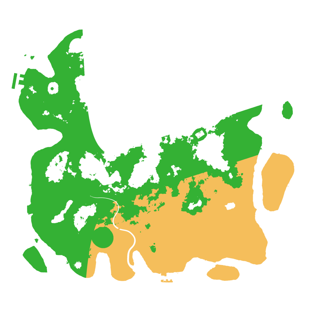 Biome Rust Map: Procedural Map, Size: 4000, Seed: 1234321