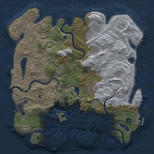 Thumbnail Rust Map: Procedural Map, Size: 4250, Seed: 38999169, 17 Monuments