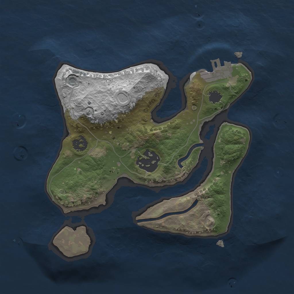 Rust Map: Procedural Map, Size: 2000, Seed: 1756090399, 7 Monuments