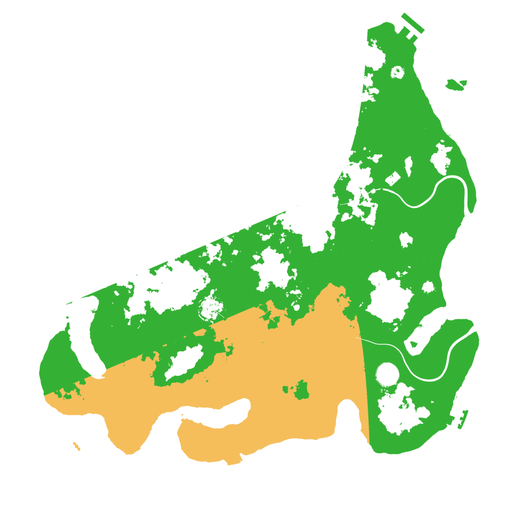 Biome Rust Map: Procedural Map, Size: 3800, Seed: 2047695425