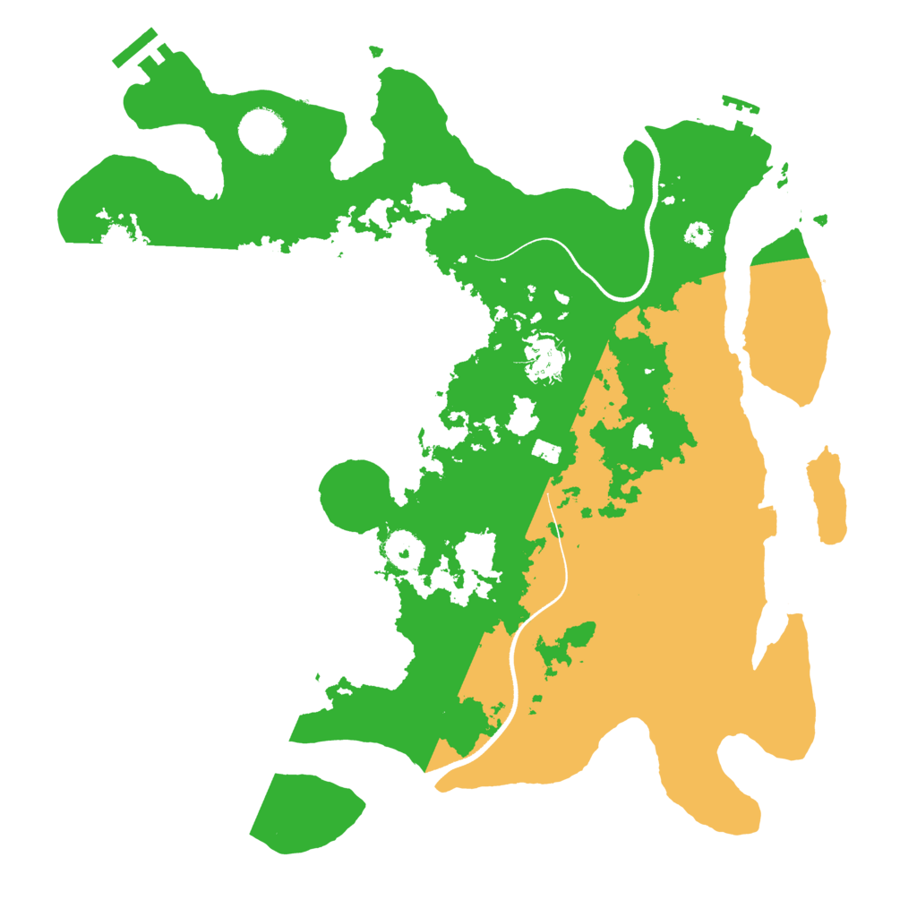 Biome Rust Map: Procedural Map, Size: 3550, Seed: 630995