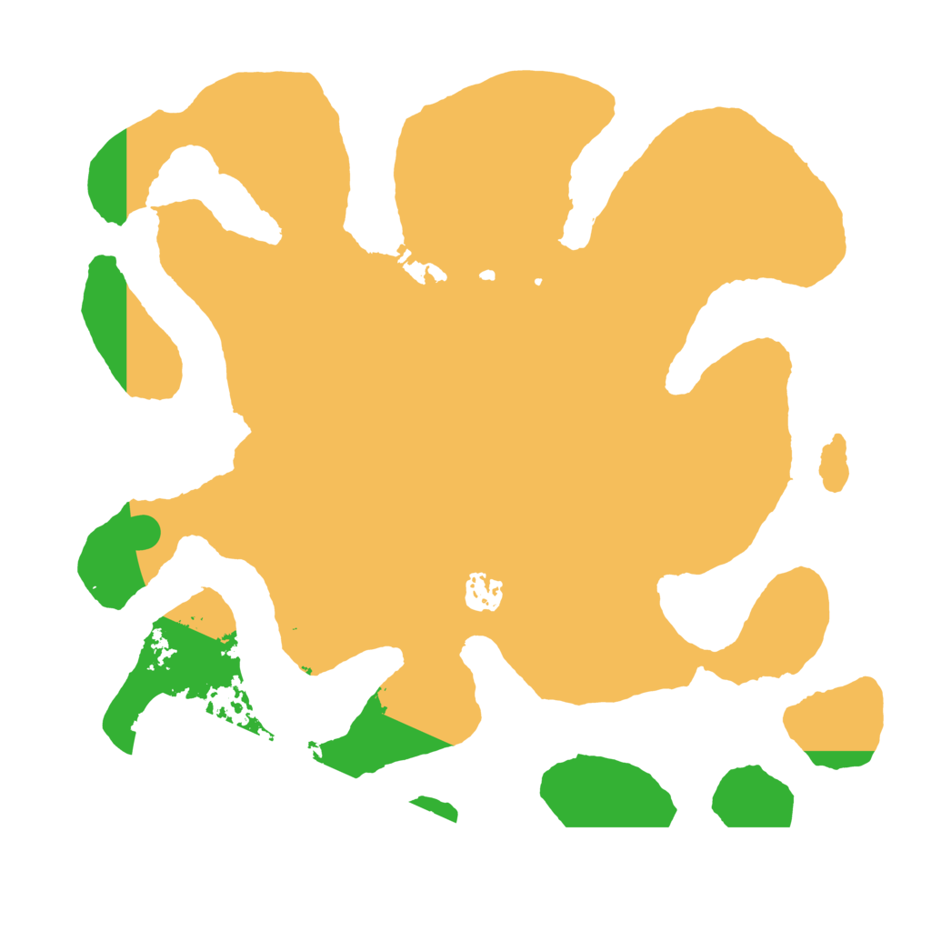 Biome Rust Map: Barren, Size: 3550, Seed: 111644