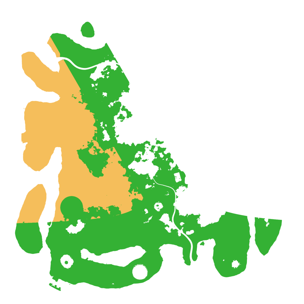 Biome Rust Map: Procedural Map, Size: 3550, Seed: 154106