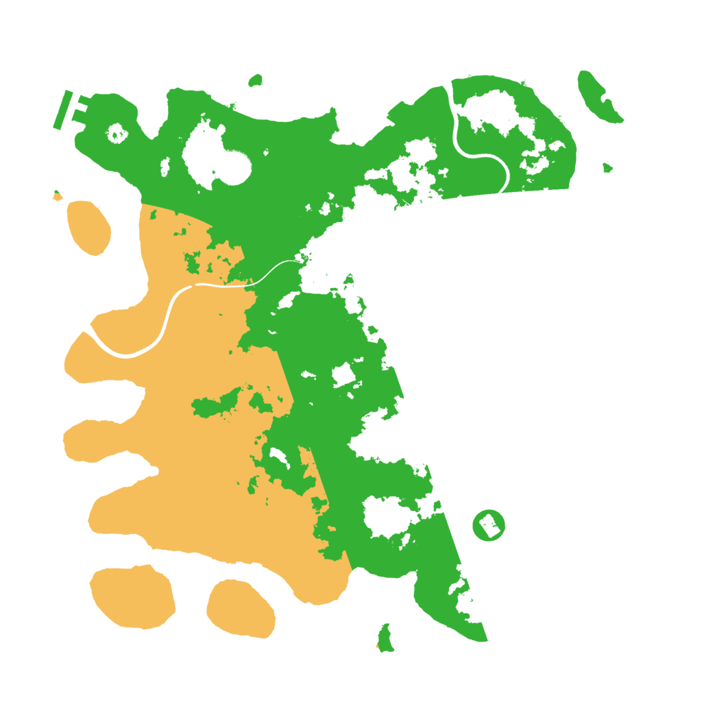Biome Rust Map: Procedural Map, Size: 3550, Seed: 517370
