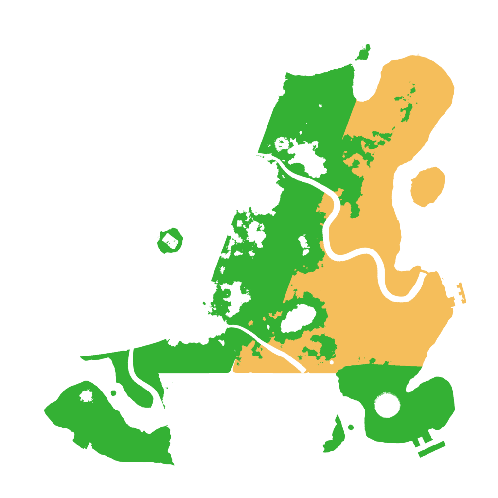 Biome Rust Map: Procedural Map, Size: 3550, Seed: 655057