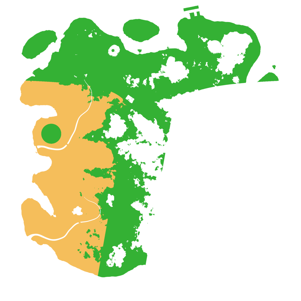 Biome Rust Map: Procedural Map, Size: 4000, Seed: 6687