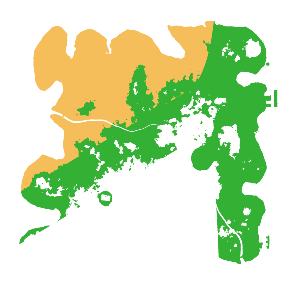 Biome Rust Map: Procedural Map, Size: 3500, Seed: 1919471536