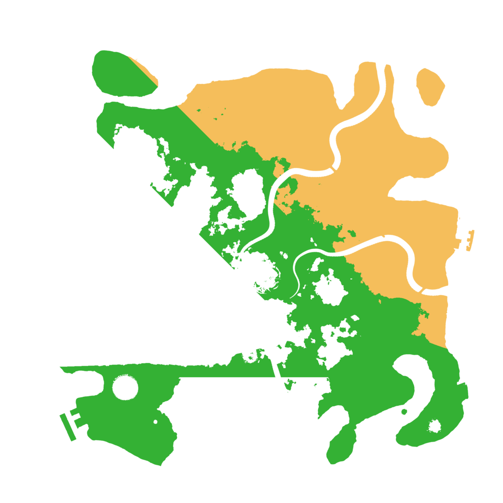 Biome Rust Map: Procedural Map, Size: 3550, Seed: 903251