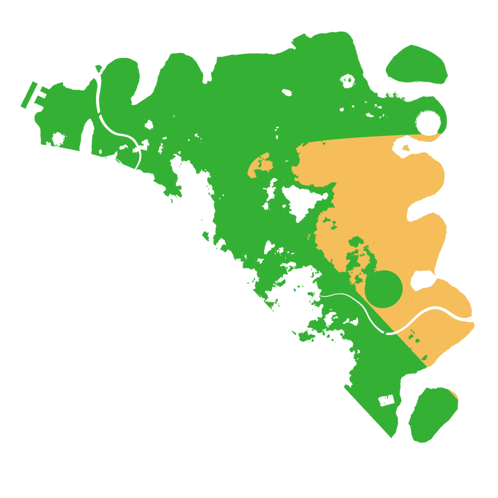 Biome Rust Map: Procedural Map, Size: 3600, Seed: 2915805