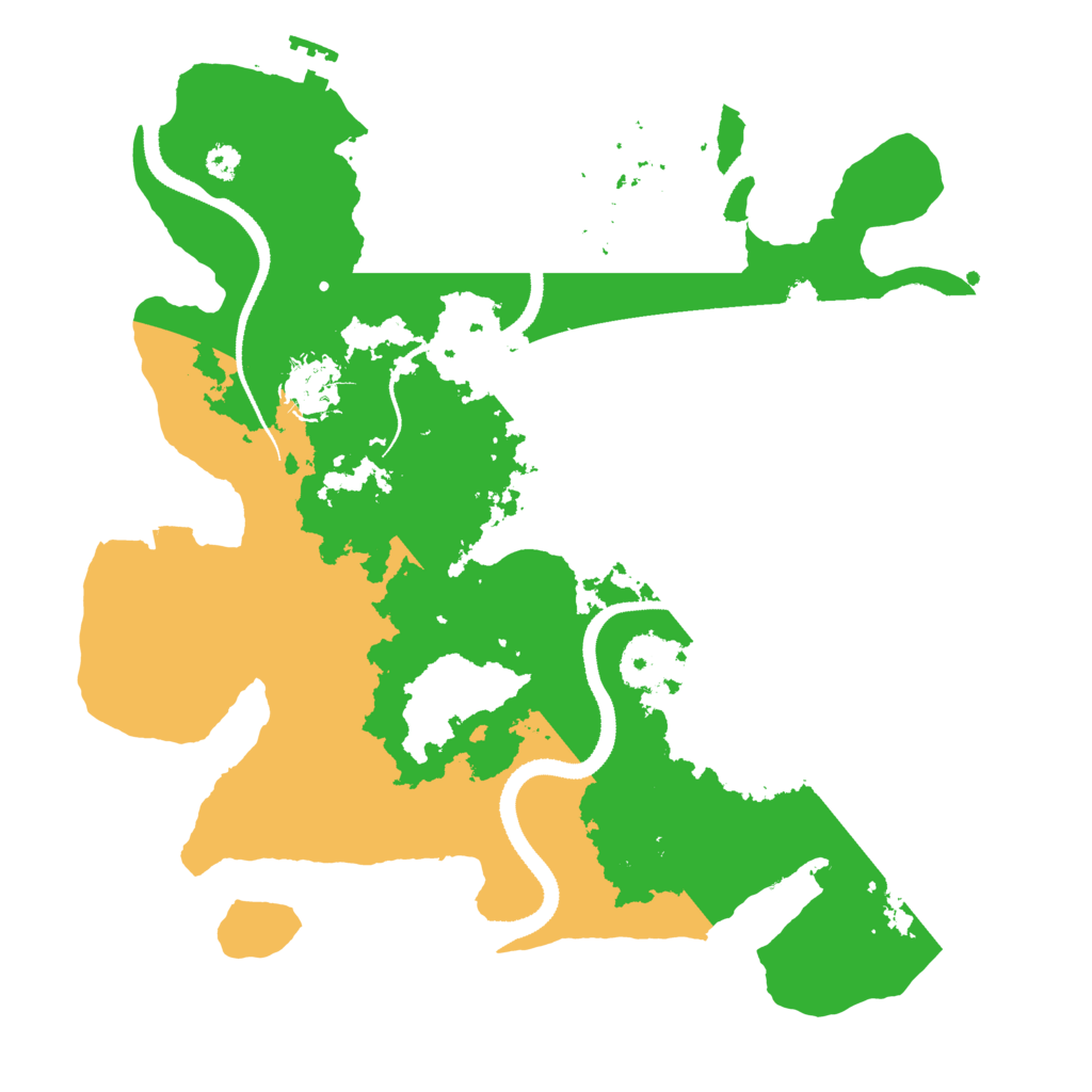 Biome Rust Map: Procedural Map, Size: 3200, Seed: 2327