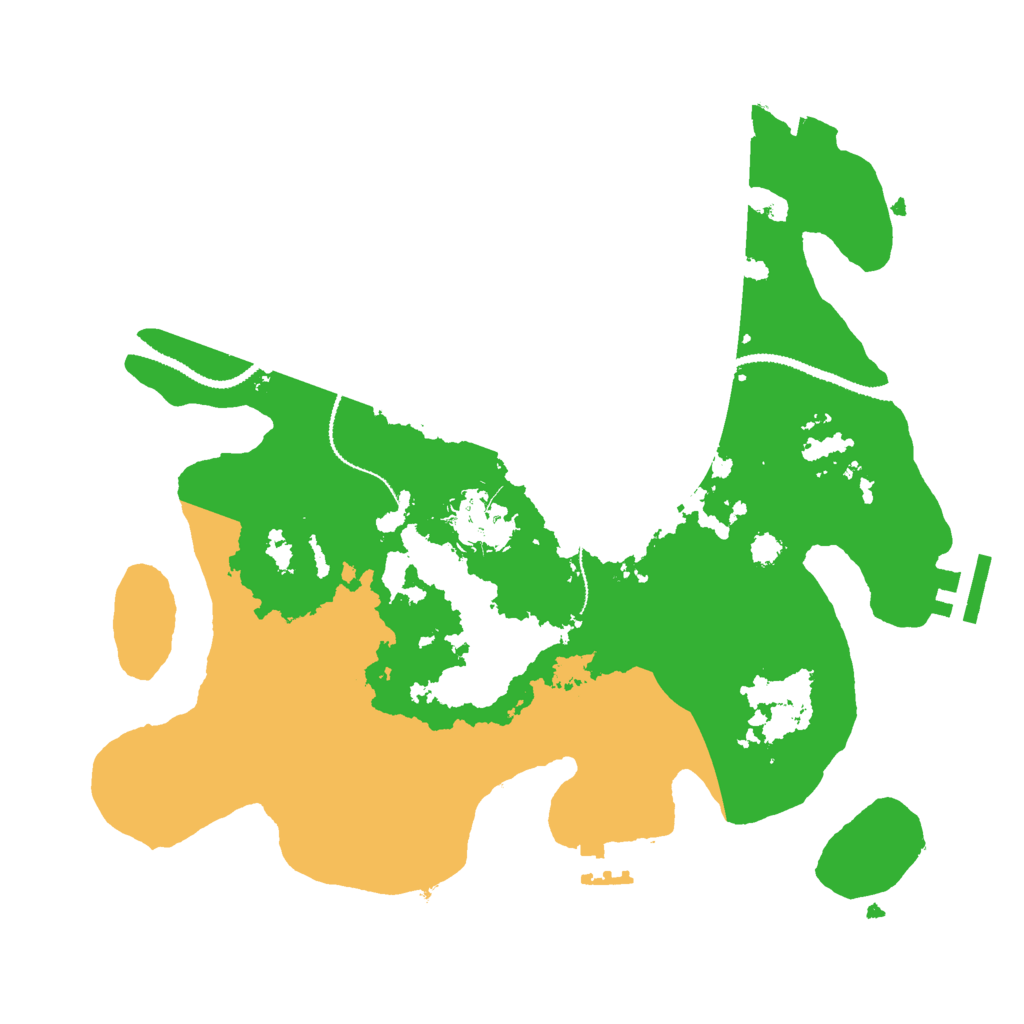 Biome Rust Map: Procedural Map, Size: 3000, Seed: 1160122419