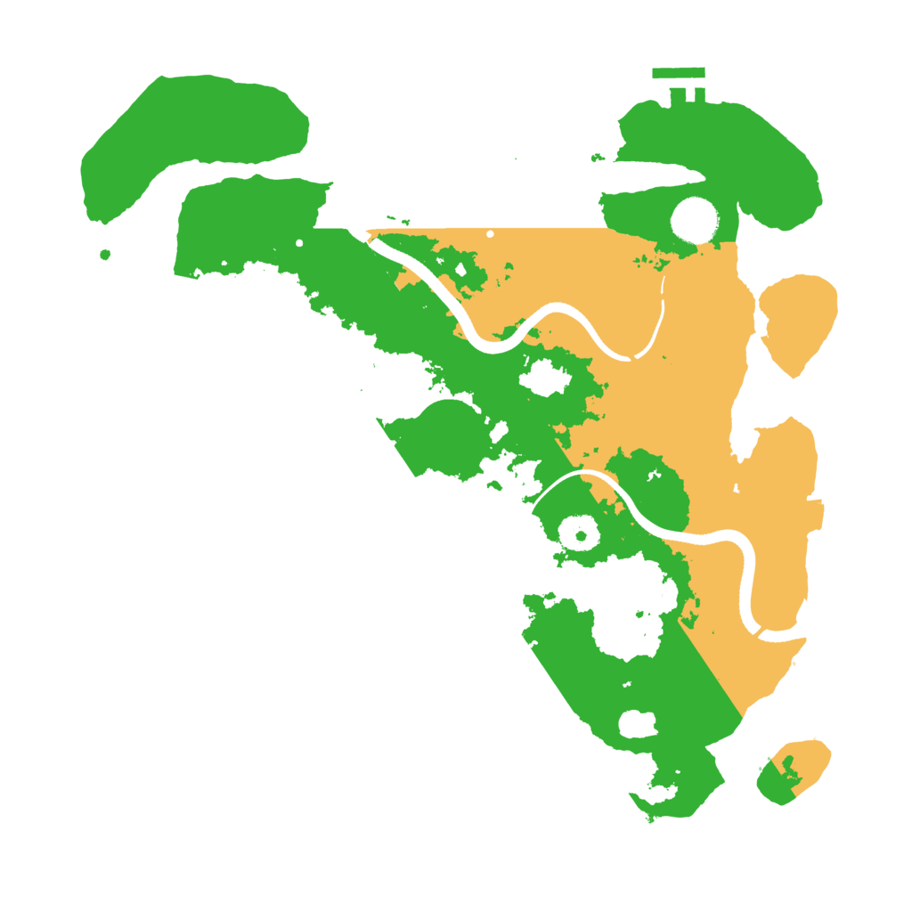 Biome Rust Map: Procedural Map, Size: 3500, Seed: 327423