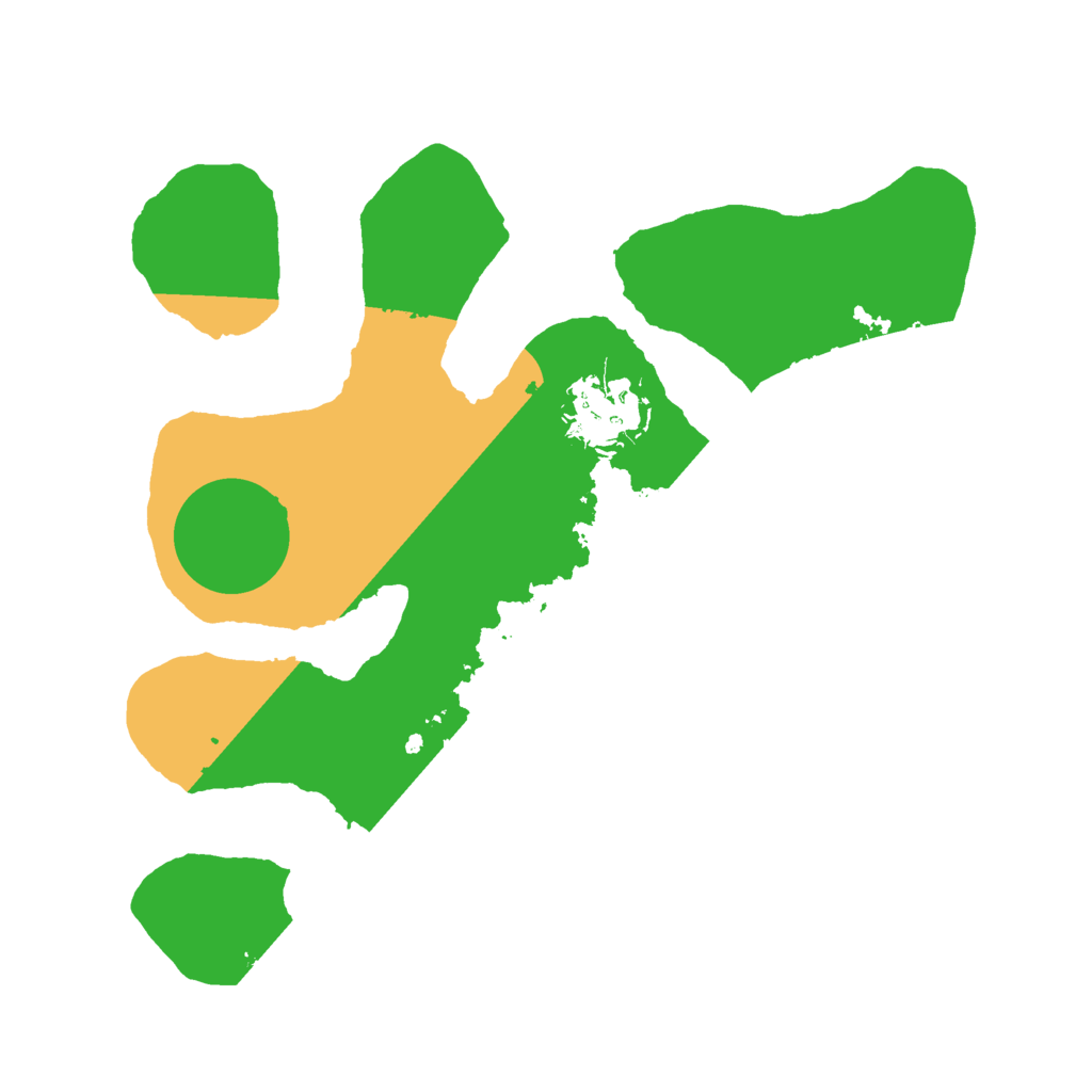 Biome Rust Map: Barren, Size: 2500, Seed: 245564