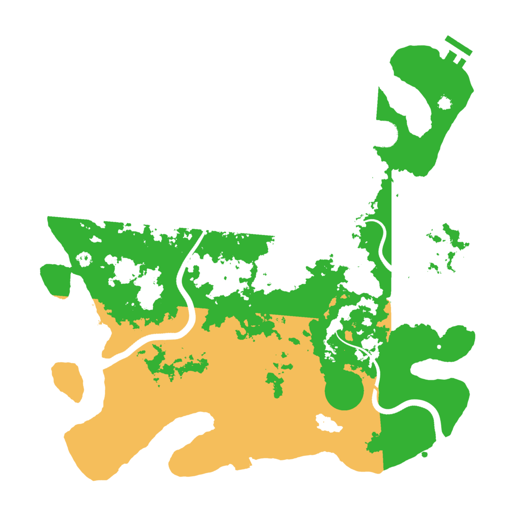 Biome Rust Map: Procedural Map, Size: 3550, Seed: 1841407141