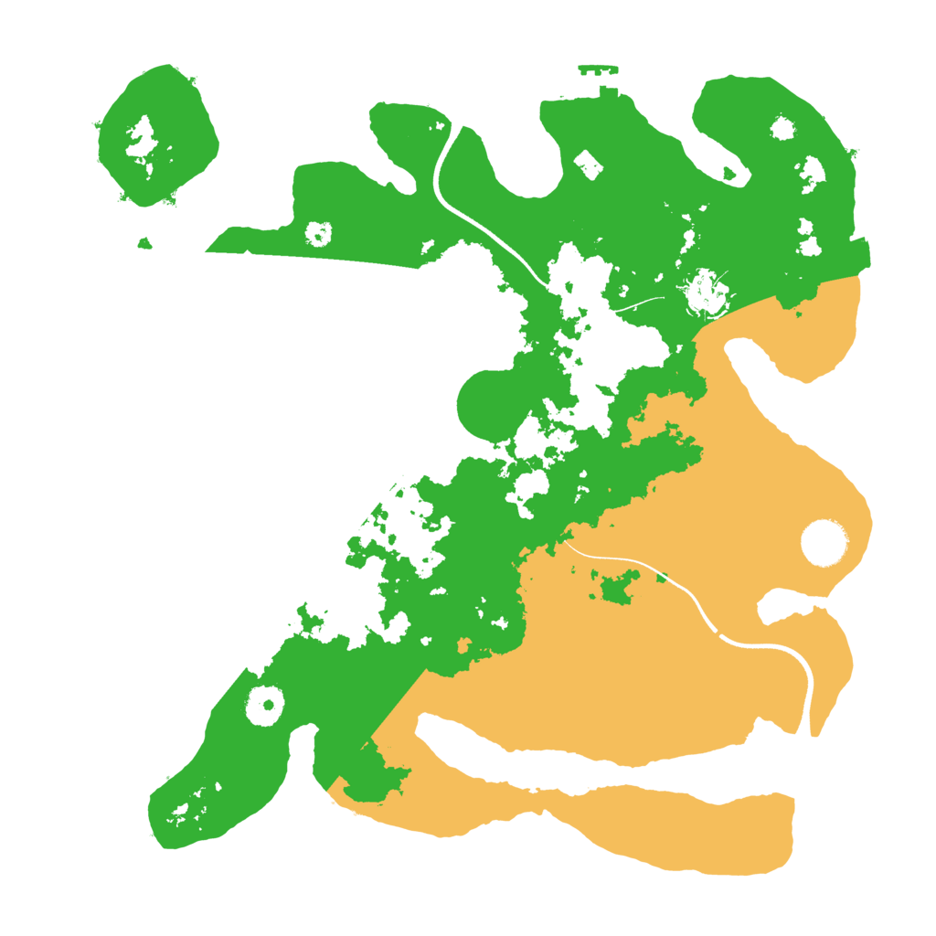 Biome Rust Map: Procedural Map, Size: 3550, Seed: 297497