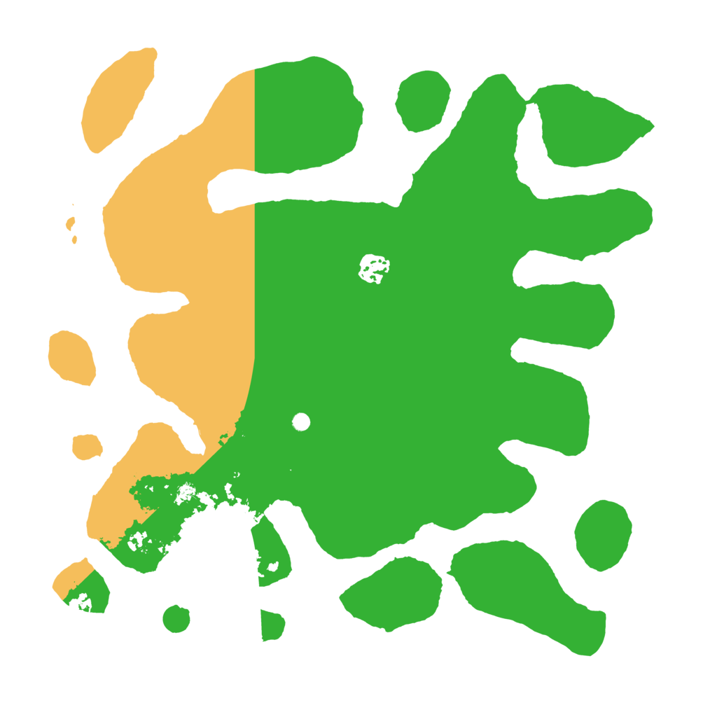 Biome Rust Map: Barren, Size: 3550, Seed: 537901