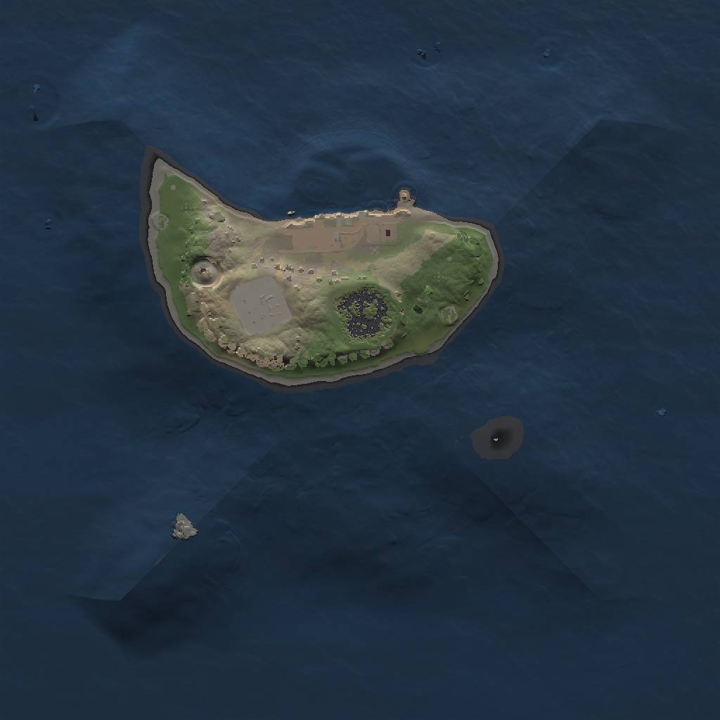 Rust Map: Procedural Map, Size: 1500, Seed: 675482542, 5 Monuments