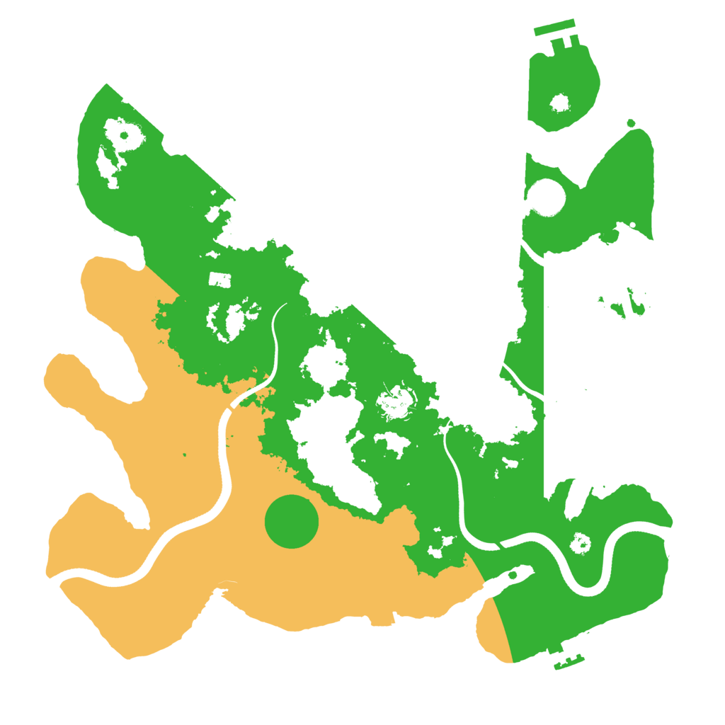 Biome Rust Map: Procedural Map, Size: 3550, Seed: 309596