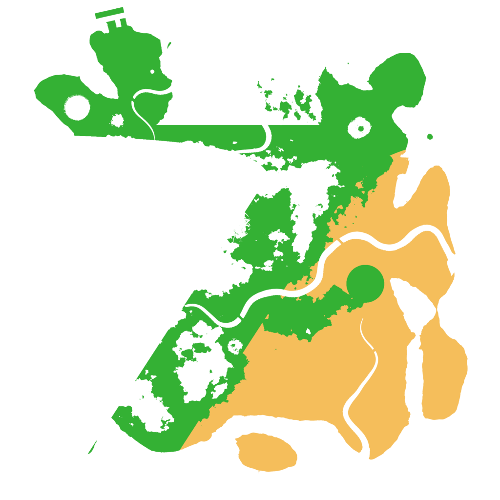 Biome Rust Map: Procedural Map, Size: 3500, Seed: 100816564
