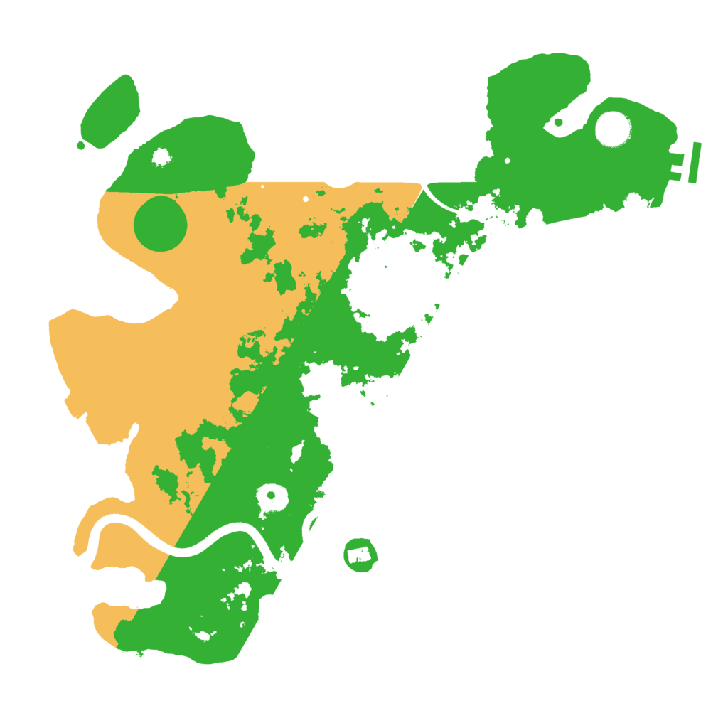 Biome Rust Map: Procedural Map, Size: 3600, Seed: 1008089692