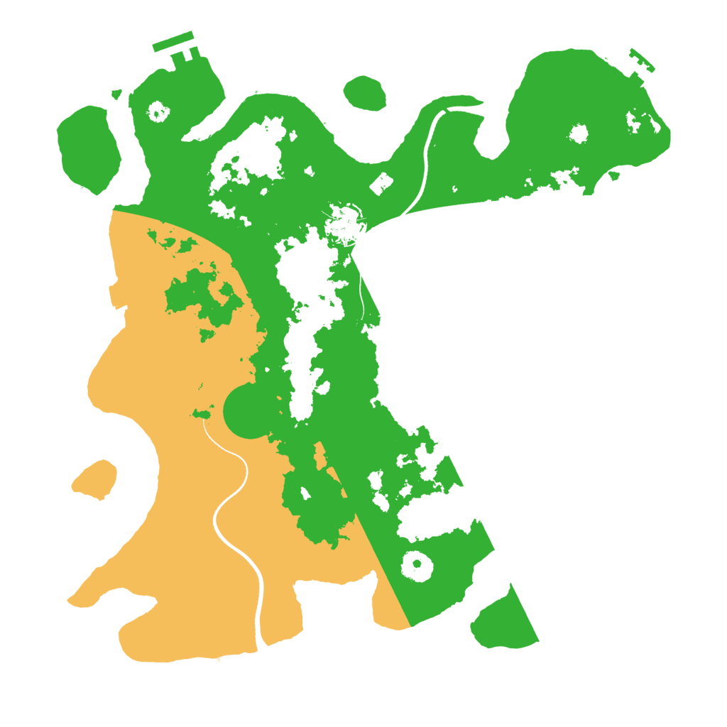 Biome Rust Map: Procedural Map, Size: 3500, Seed: 411