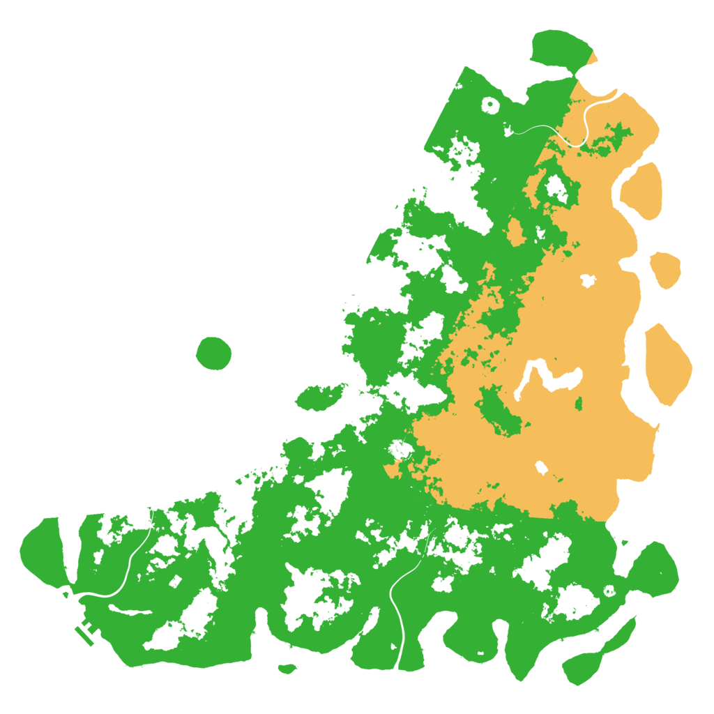 Biome Rust Map: Procedural Map, Size: 6000, Seed: 76343980