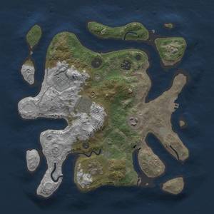 Thumbnail Rust Map: Procedural Map, Size: 3100, Seed: 17777, 12 Monuments