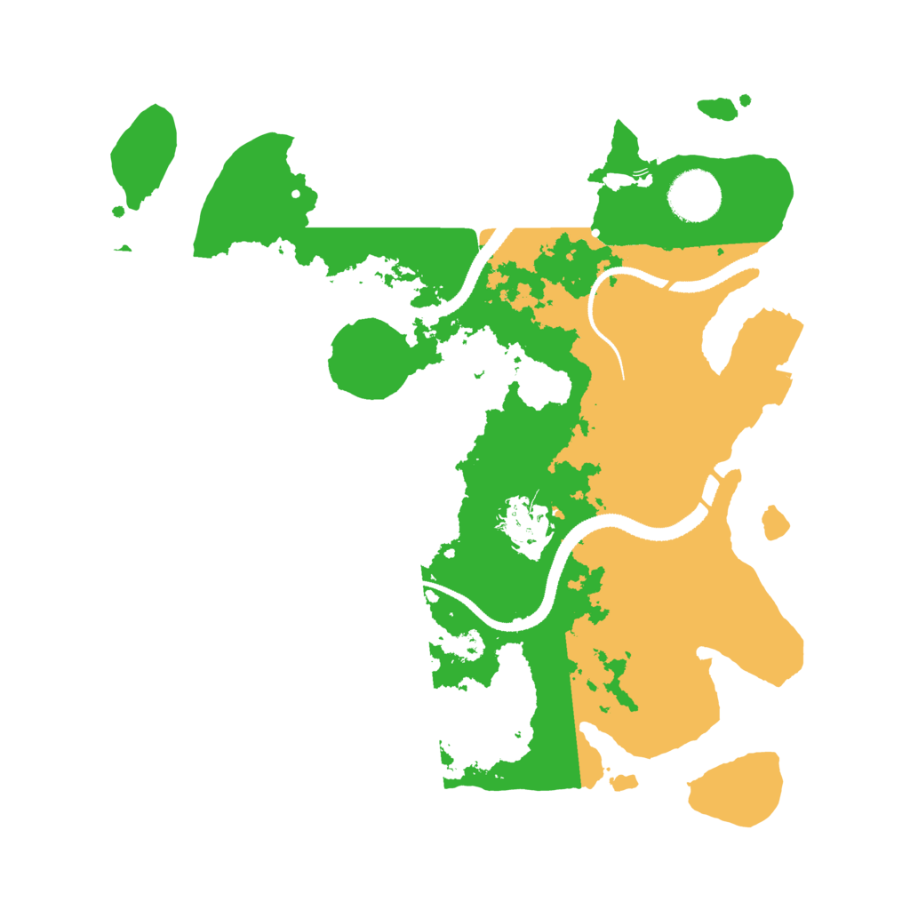 Biome Rust Map: Procedural Map, Size: 3100, Seed: 17777
