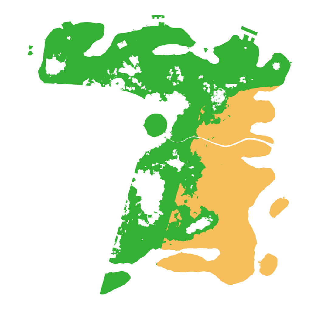 Biome Rust Map: Procedural Map, Size: 3700, Seed: 177834532