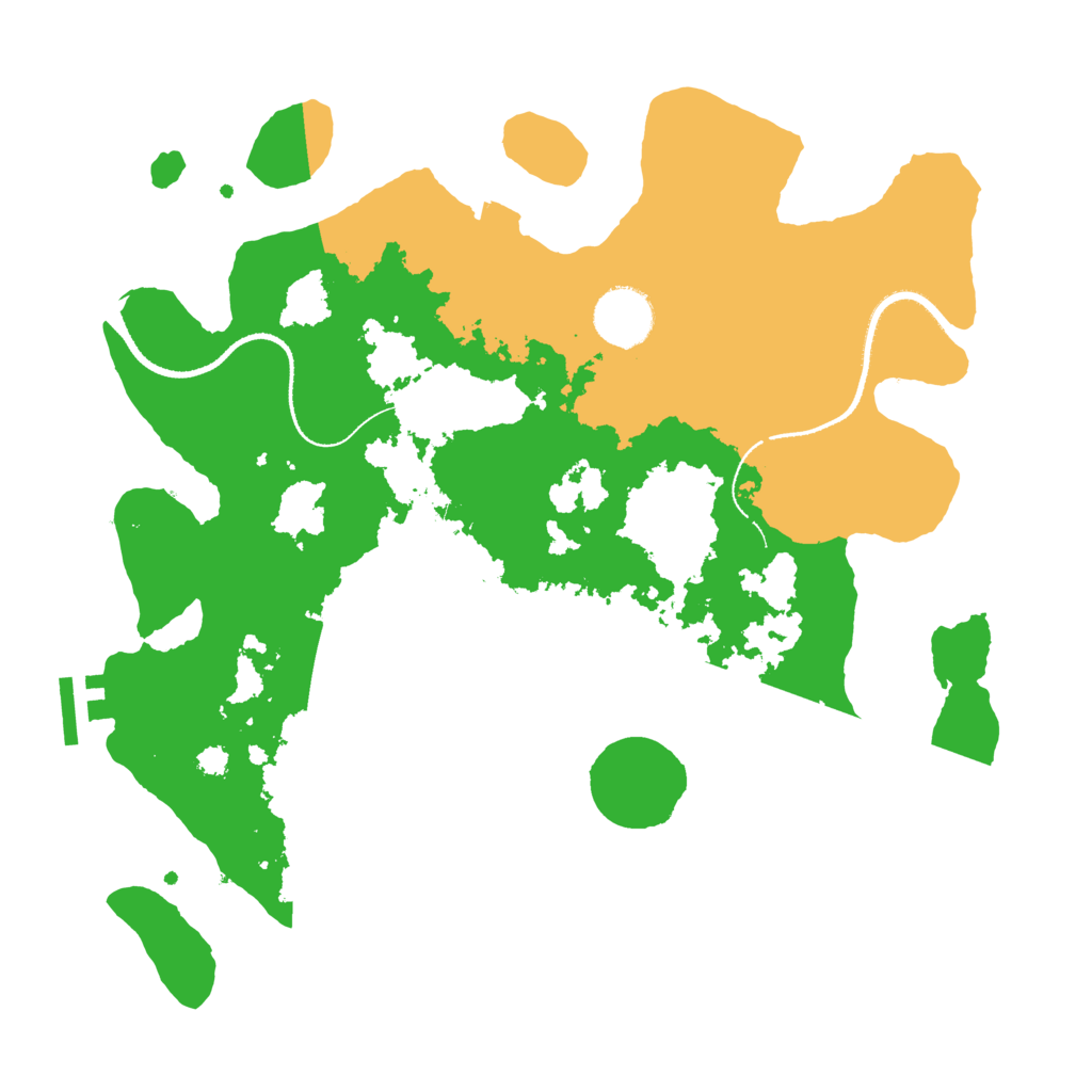 Biome Rust Map: Procedural Map, Size: 3250, Seed: 54334