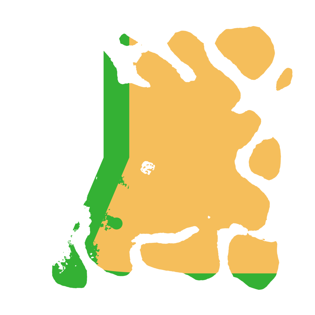 Biome Rust Map: Barren, Size: 3500, Seed: 98547644