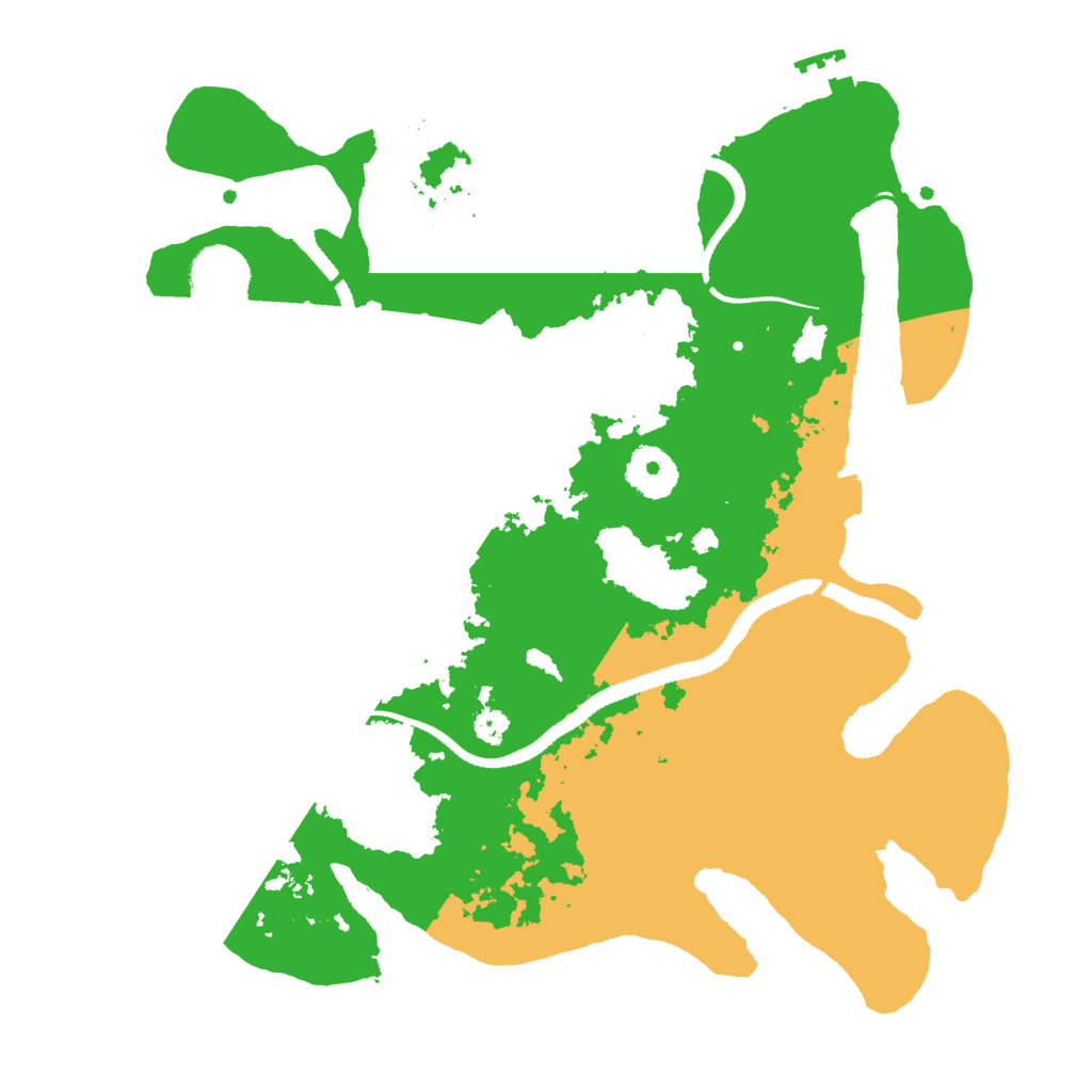 Biome Rust Map: Procedural Map, Size: 3200, Seed: 1221695136