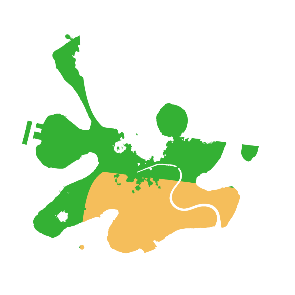 Biome Rust Map: Procedural Map, Size: 2500, Seed: 2021121422