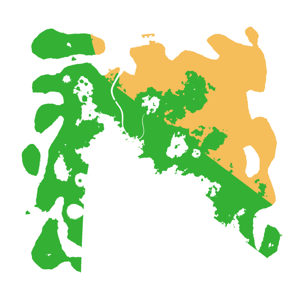 Biome Rust Map: Procedural Map, Size: 3550, Seed: 69046