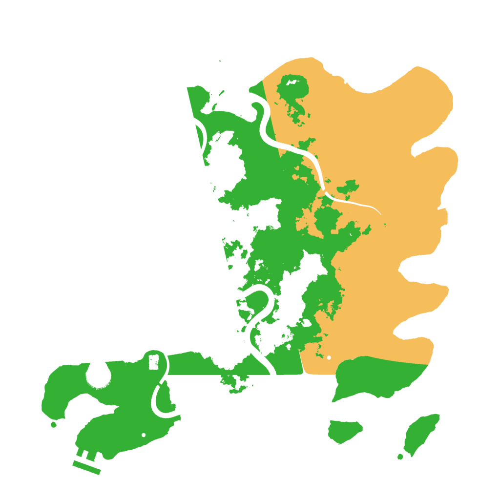 Biome Rust Map: Procedural Map, Size: 3550, Seed: 41190