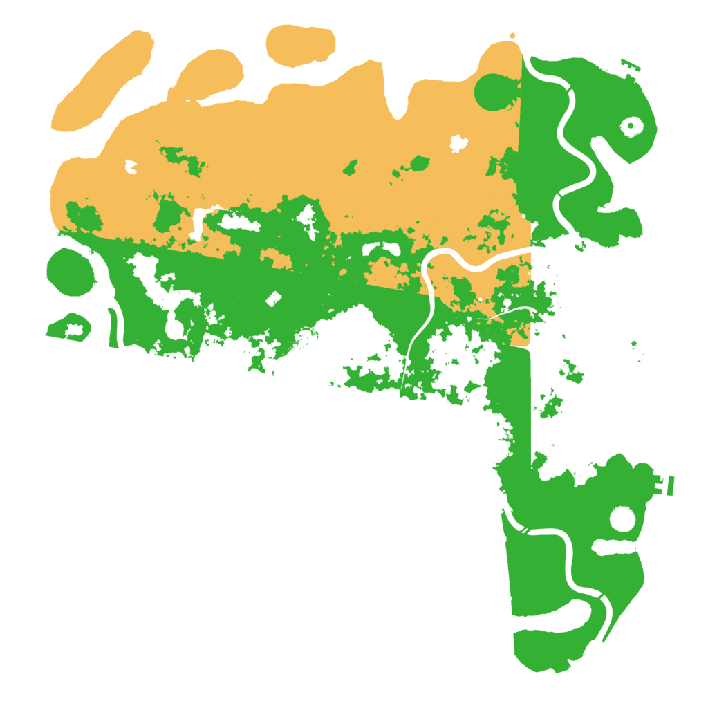 Biome Rust Map: Procedural Map, Size: 5000, Seed: 41289045