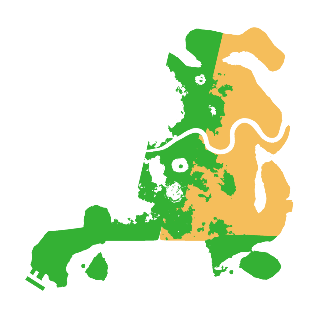 Biome Rust Map: Procedural Map, Size: 3100, Seed: 8201998
