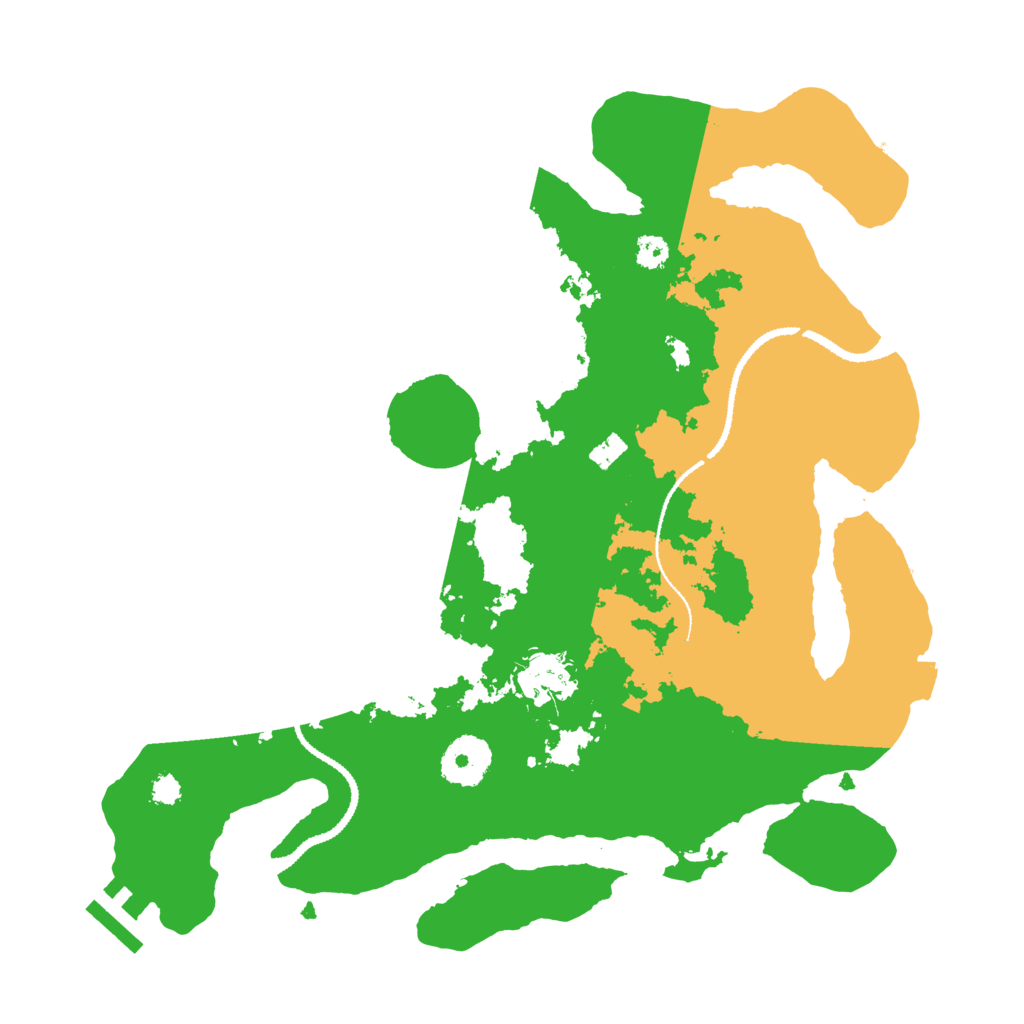 Biome Rust Map: Procedural Map, Size: 3100, Seed: 8201998