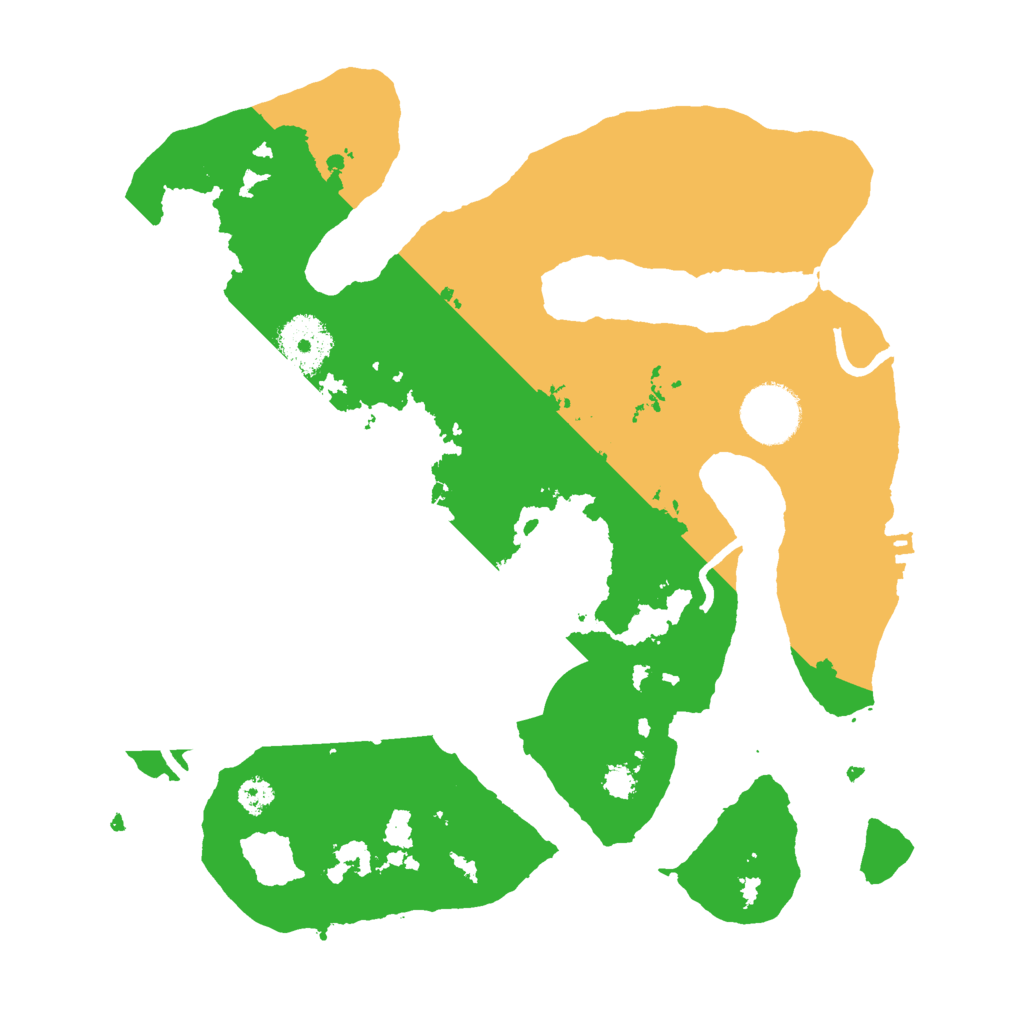 Biome Rust Map: Procedural Map, Size: 3000, Seed: 6546456