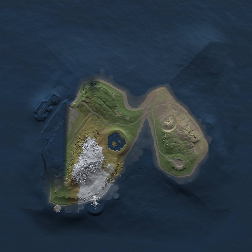 Rust Map: Procedural Map, Size: 1400, Seed: 1040, 2 Monuments