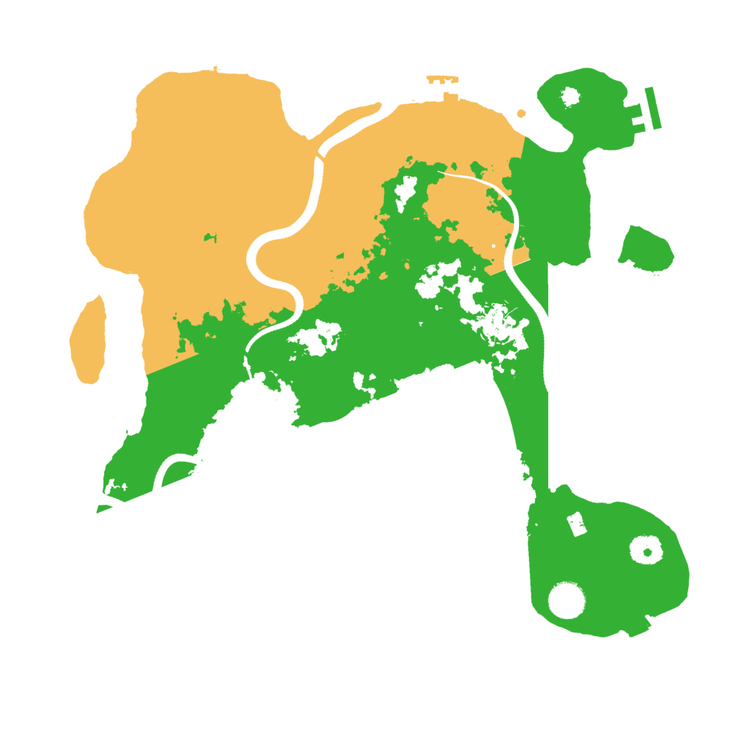 Biome Rust Map: Procedural Map, Size: 3500, Seed: 10071815