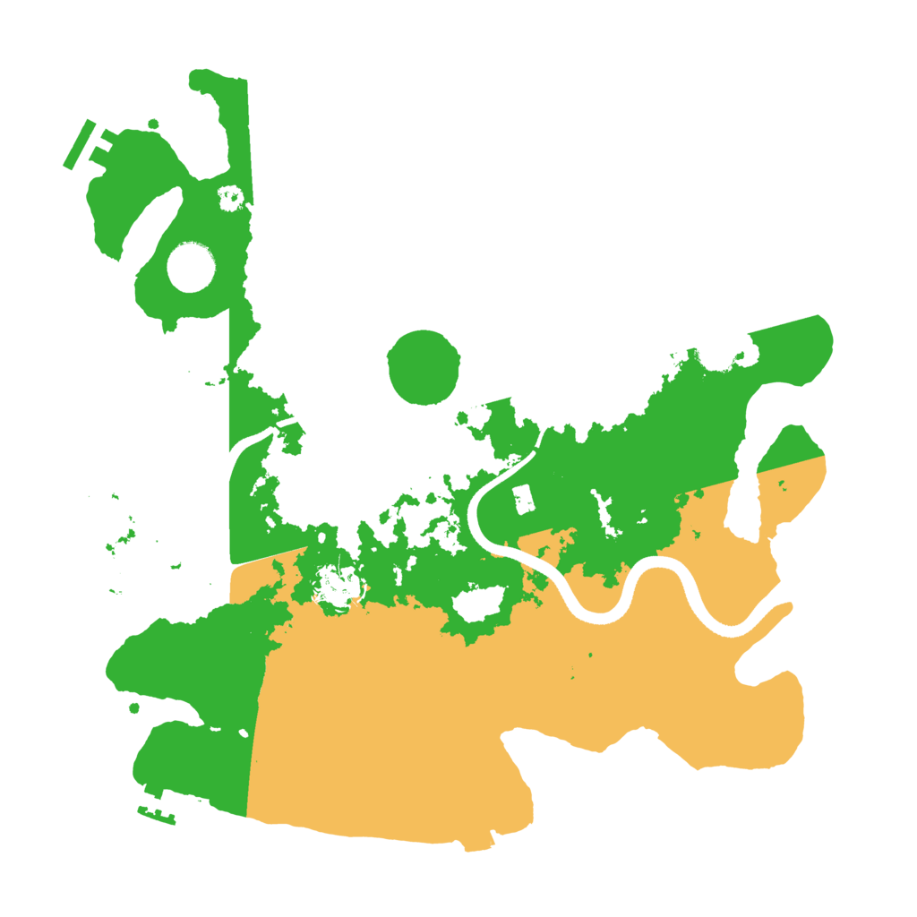 Biome Rust Map: Procedural Map, Size: 3500, Seed: 1943036707