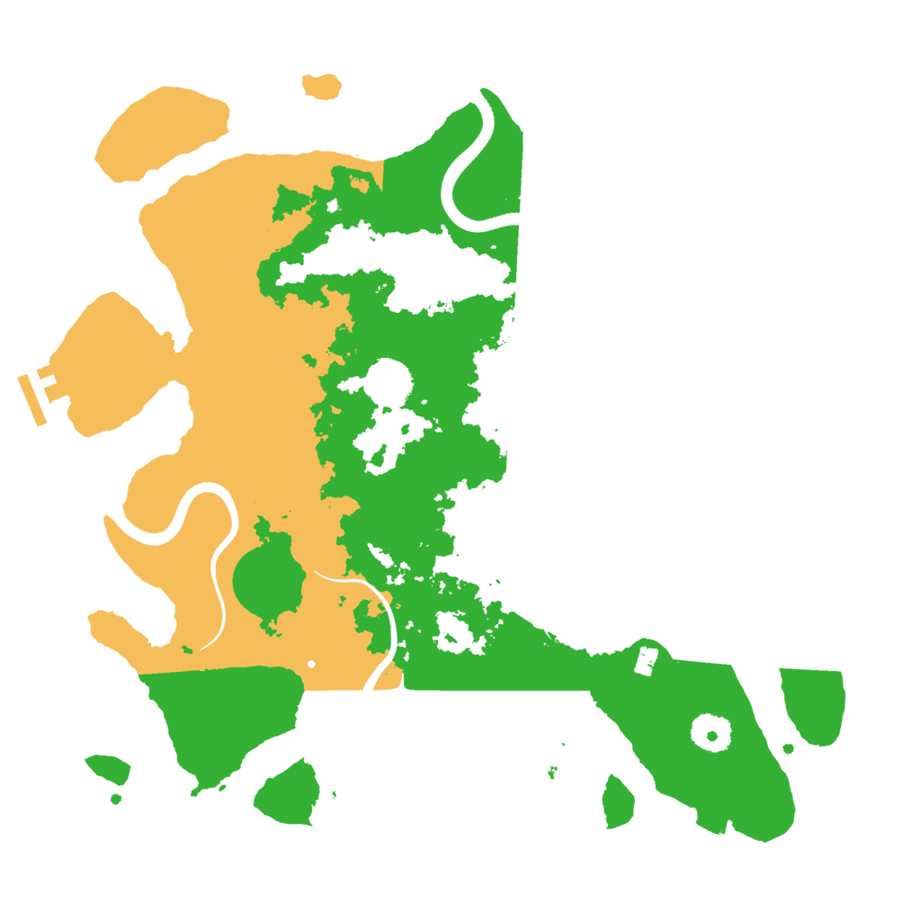 Biome Rust Map: Procedural Map, Size: 3500, Seed: 1655240563