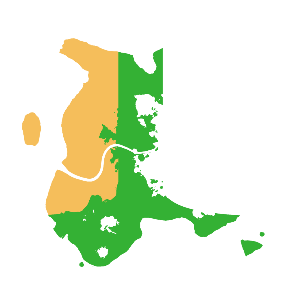 Biome Rust Map: Procedural Map, Size: 2500, Seed: 10193